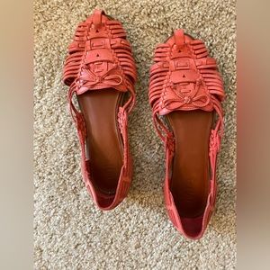 Woven braided sandals